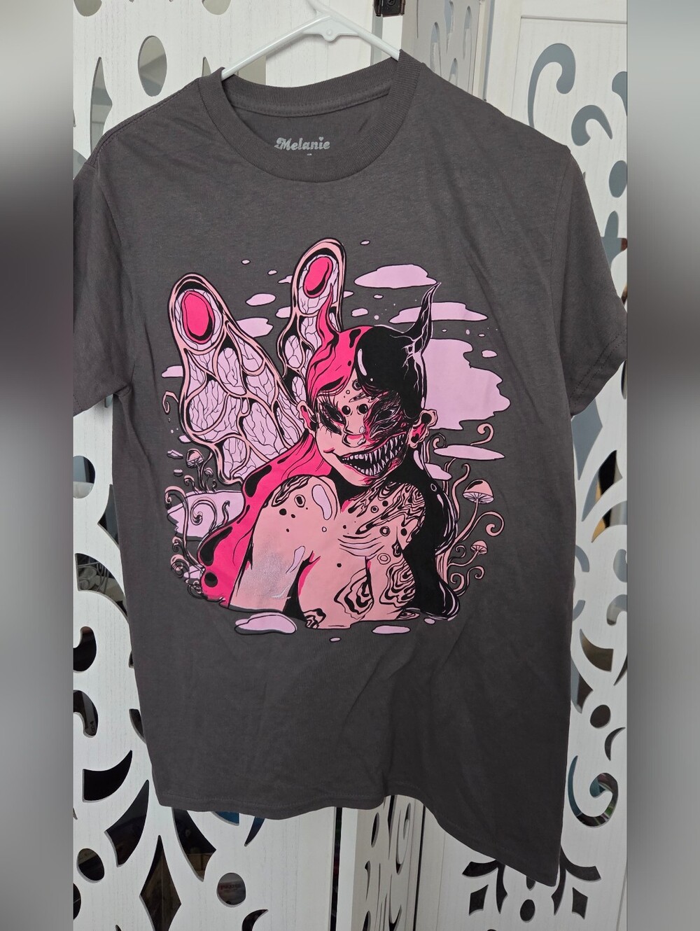 Melanie Martinez Portals Shirt Small S Gray Crybaby Fairy Graphic Tee Merch NWOT